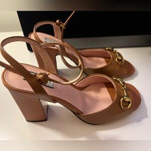 Gucci size 39 Horsebit sandals never worn